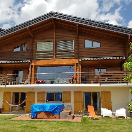 招待所 Chalet L'oriental Leytron